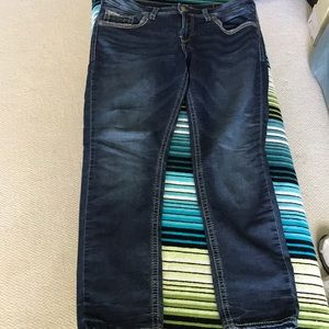 Silver Jeans Suki mid pencil skinny sz 18